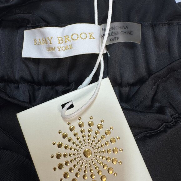 NWT Ramy Brook Carsie Patch Mini Skirt XS Black - Picture 4 of 8